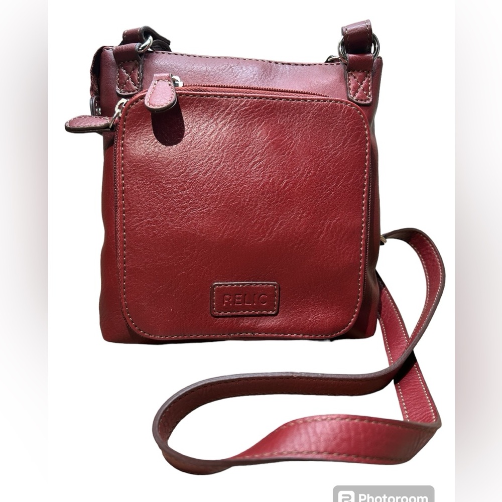 Relic Small Burgundy Vegan Crossbody